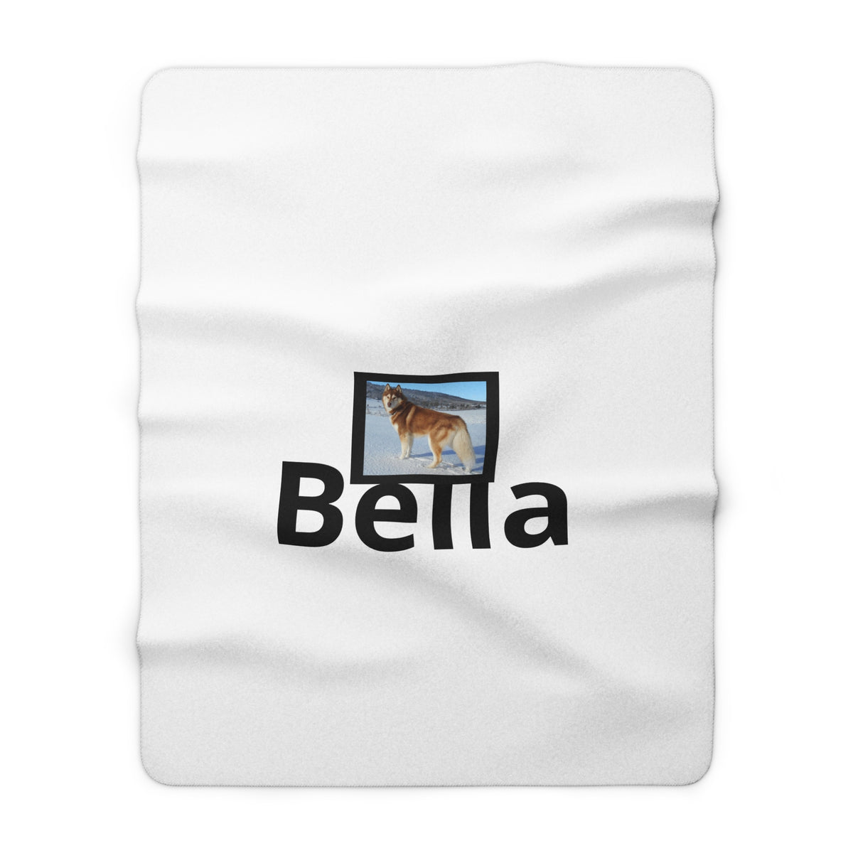 Custom Pet Photo Sherpa Blanket